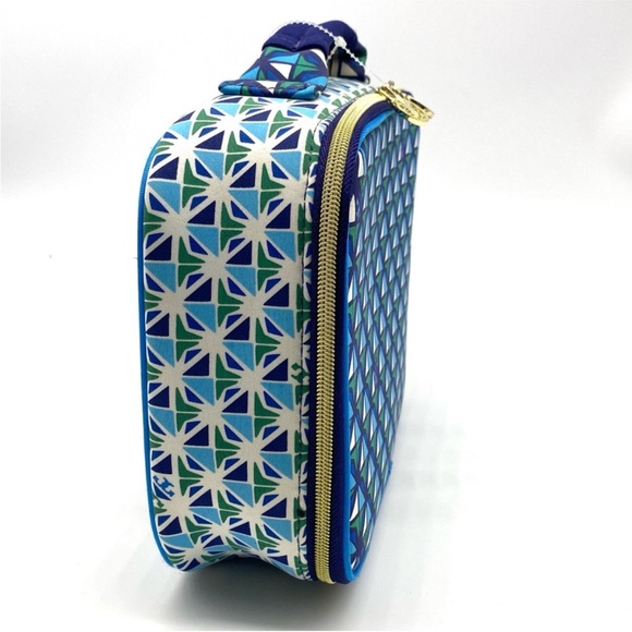 TORY BURCH X NEIMAN MARCUS X TARGET Blue Kaleidoscope Lunch Box Bag - Picture 4 of 16